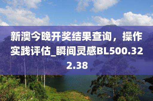新澳今晚开奖结果查询，操作实践评估_瞬间灵感BL500.322.38
