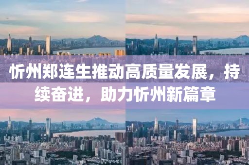忻州郑连生推动高质量发展，持续奋进，助力忻州新篇章