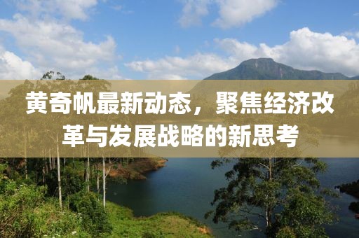 黄奇帆最新动态，聚焦经济改革与发展战略的新思考