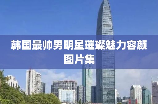 韩国最帅男明星璀璨魅力容颜图片集