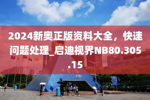 2024新奥正版资料大全，快速问题处理_启迪视界NB80.305.15