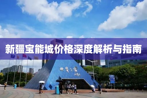 新疆宝能城价格深度解析与指南
