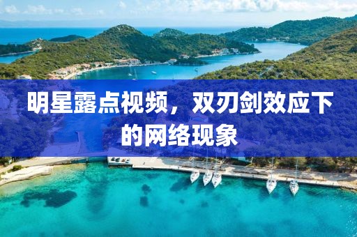 明星露点视频，双刃剑效应下的网络现象
