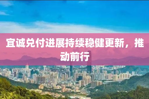宜诚兑付进展持续稳健更新，推动前行
