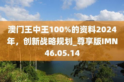 澳门王中王100%的资料2024年，创新战略规划_尊享版IMN46.05.14