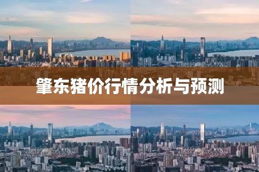 肇东猪价行情分析与预测