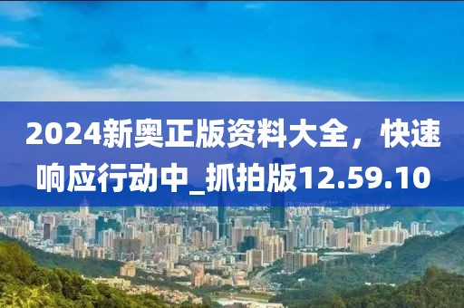 2024新奥正版资料大全，快速响应行动中_抓拍版12.59.10