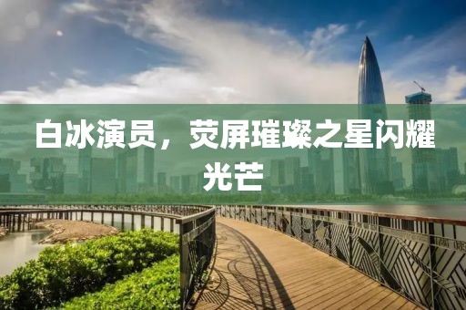 白冰演员，荧屏璀璨之星闪耀光芒