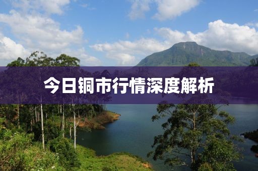 今日铜市行情深度解析