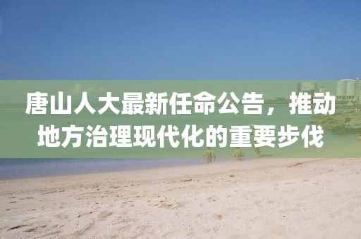 唐山人大最新任命公告，推动地方治理现代化的重要步伐