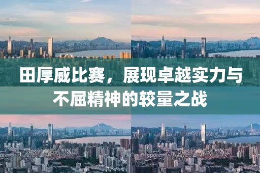 田厚威比赛，展现卓越实力与不屈精神的较量之战