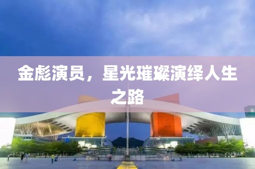 金彪演员，星光璀璨演绎人生之路