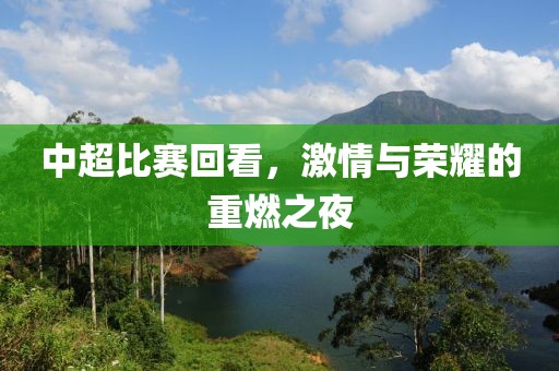 中超比赛回看，激情与荣耀的重燃之夜