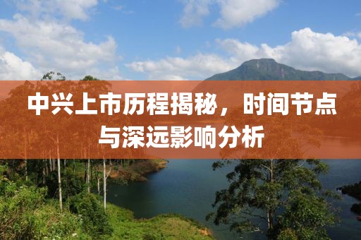 中兴上市历程揭秘，时间节点与深远影响分析