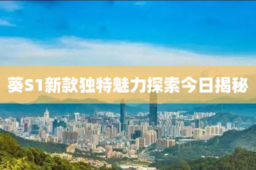葵S1新款独特魅力探索今日揭秘