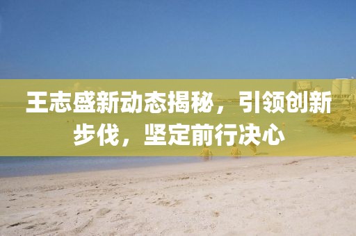 王志盛新动态揭秘，引领创新步伐，坚定前行决心