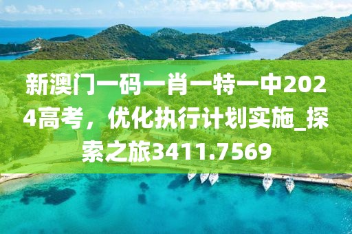 新澳门一码一肖一特一中2024高考，优化执行计划实施_探索之旅3411.7569