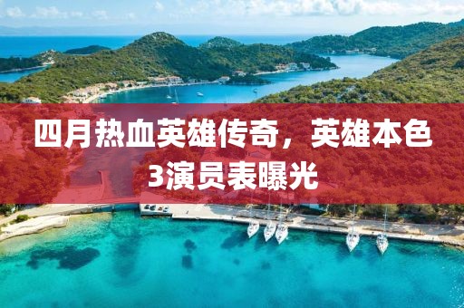 四月热血英雄传奇，英雄本色3演员表曝光