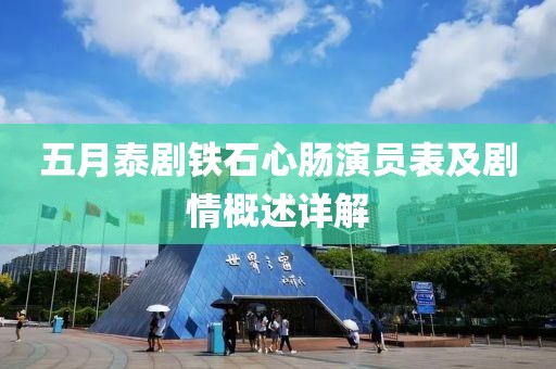 五月泰剧铁石心肠演员表及剧情概述详解