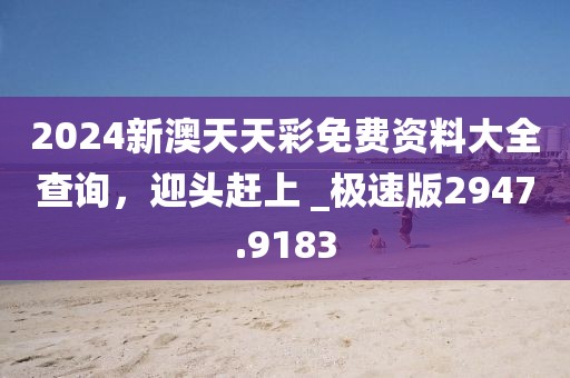 2024新澳天天彩免费资料大全查询，迎头赶上 _极速版2947.9183