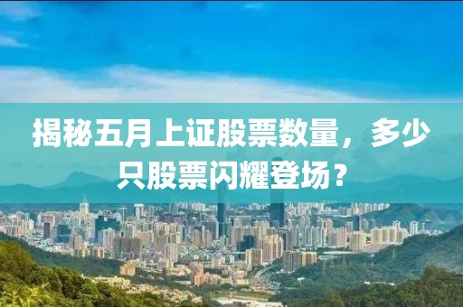 揭秘五月上证股票数量，多少只股票闪耀登场？