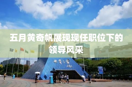 五月黄奇帆展现现任职位下的领导风采