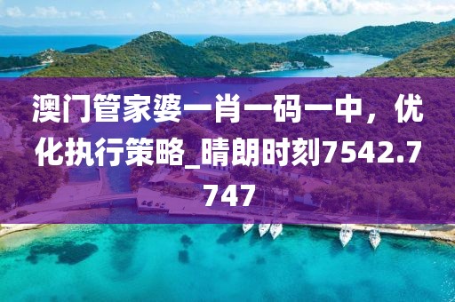 澳门管家婆一肖一码一中，优化执行策略_晴朗时刻7542.7747