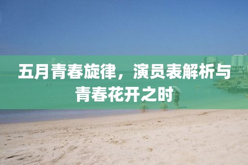 五月青春旋律，演员表解析与青春花开之时