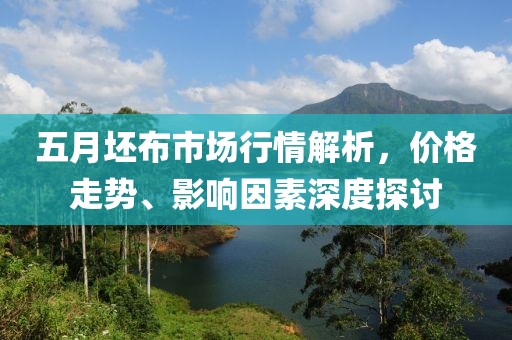 五月坯布市场行情解析，价格走势、影响因素深度探讨