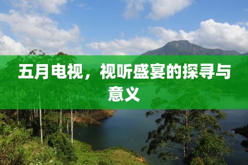 五月电视，视听盛宴的探寻与意义