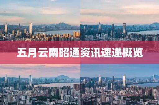 五月云南昭通资讯速递概览