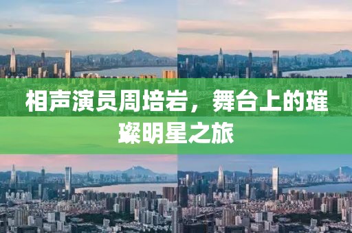 相声演员周培岩，舞台上的璀璨明星之旅
