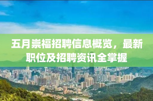 五月崇福招聘信息概览，最新职位及招聘资讯全掌握