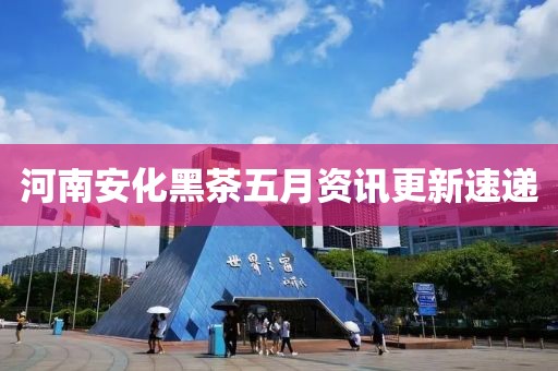 河南安化黑茶五月资讯更新速递