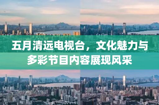 五月清远电视台，文化魅力与多彩节目内容展现风采