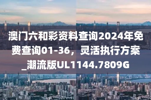 澳门六和彩资料查询2024年免费查询01-36，灵活执行方案_潮流版UL1144.7809G
