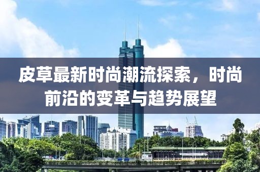 皮草最新时尚潮流探索，时尚前沿的变革与趋势展望