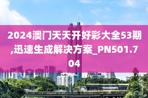 2024澳门天天开好彩大全53期,迅速生成解决方案_PN501.704
