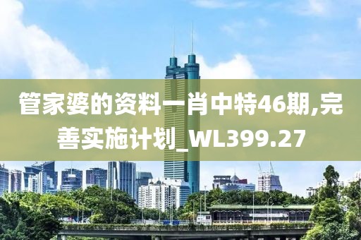 管家婆的资料一肖中特46期,完善实施计划_WL399.27