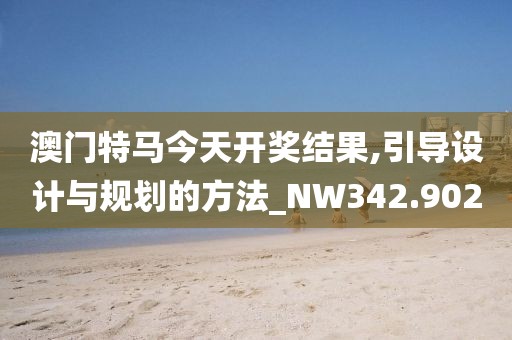 澳门特马今天开奖结果,引导设计与规划的方法_NW342.902