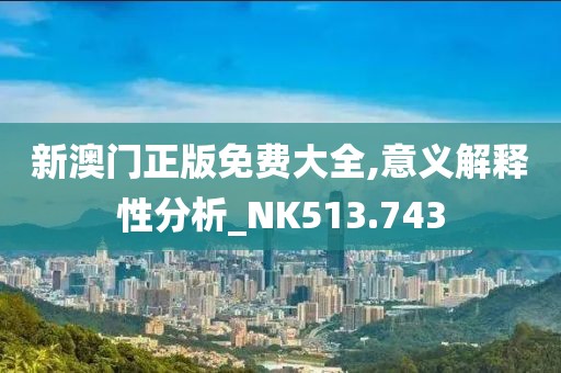 新澳门正版免费大全,意义解释性分析_NK513.743