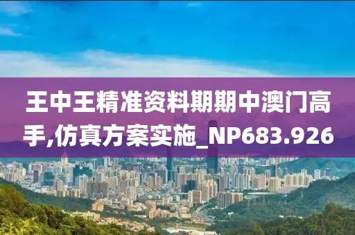 王中王精准资料期期中澳门高手,仿真方案实施_NP683.926