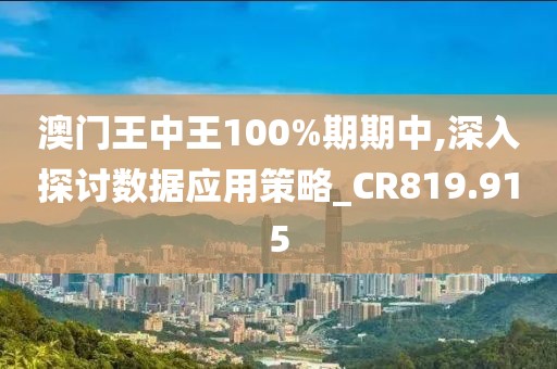 澳门王中王100%期期中,深入探讨数据应用策略_CR819.915