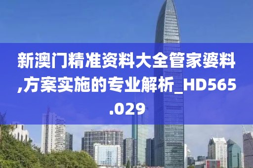 新澳门精准资料大全管家婆料,方案实施的专业解析_HD565.029
