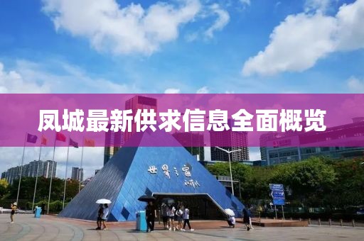 凤城最新供求信息全面概览