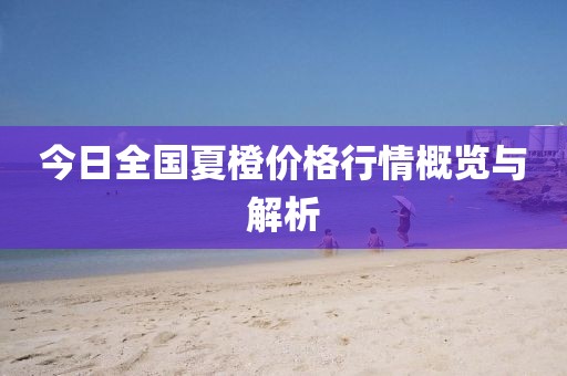 今日全国夏橙价格行情概览与解析