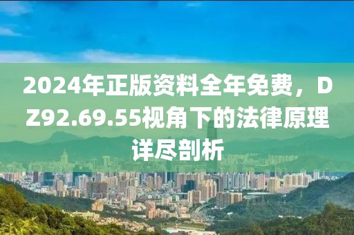 2024年正版资料全年免费，DZ92.69.55视角下的法律原理详尽剖析