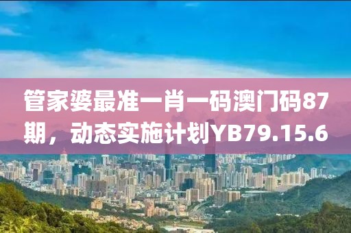 管家婆最准一肖一码澳门码87期，动态实施计划YB79.15.60