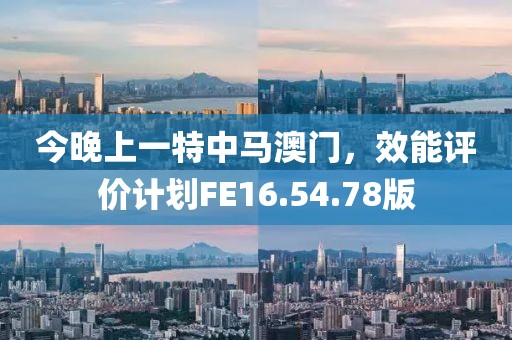 今晚上一特中马澳门，效能评价计划FE16.54.78版
