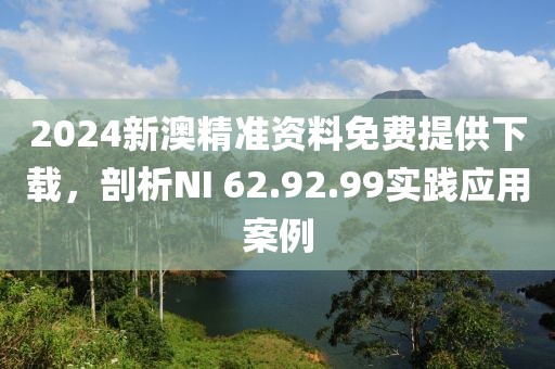 2024新澳精准资料免费提供下载，剖析NI 62.92.99实践应用案例